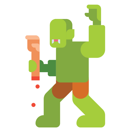 Monster spooky terror horror icon