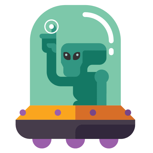 Ufo transportation science fiction extraterrestrial icon