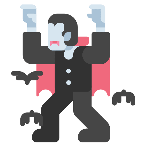 Vampire scary frightening halloween icon