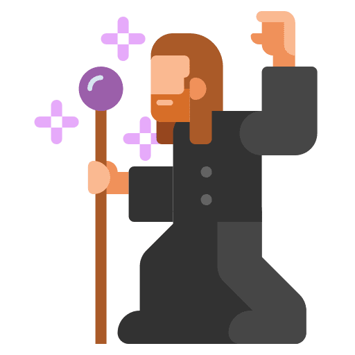 Wizard wizard costume frightening icon