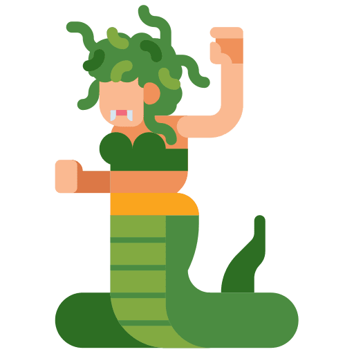 Medusa characters costume medusa icon