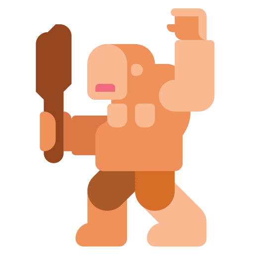 Monster monster scary club icon