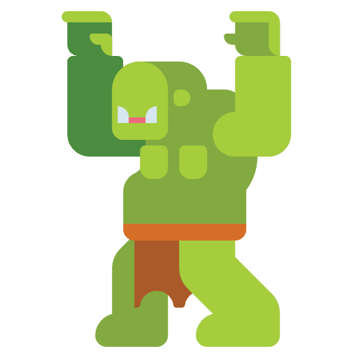 Ogre fantasy people ogre icon