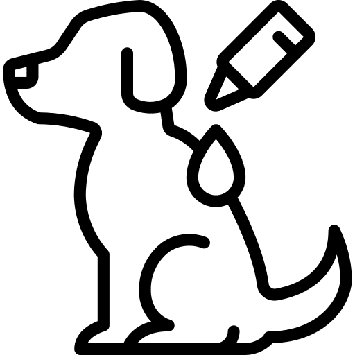 Dog dog flea animals icon