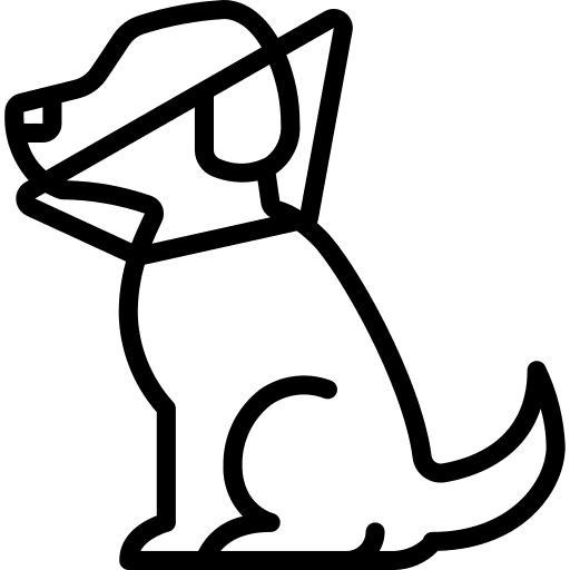 Dog dog vet cone icon