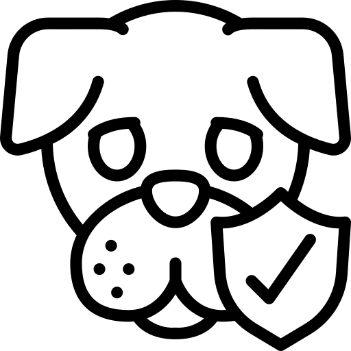 Dog pets animals insurance icon