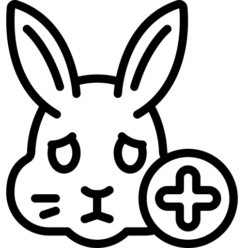 Rabbit rabbit vet care icon