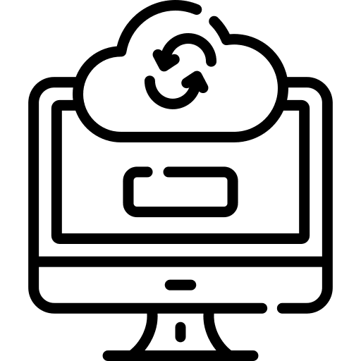 Data synchronization computer monitor data synchronization icon