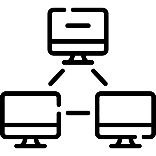 Network computing communications networking icon Network computing communications networking icon