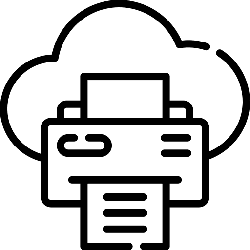 Printing printing interface technology icon Printing printing interface technology icon