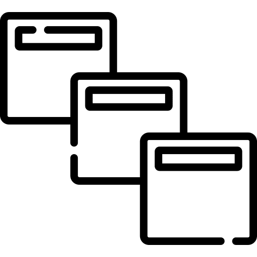 Queue network seo and web cloud icon