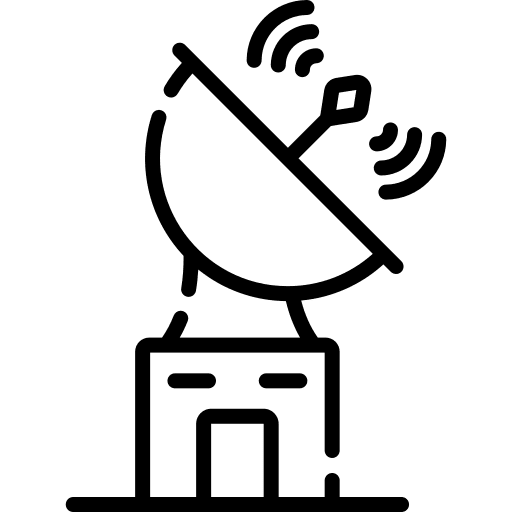 Satellite dish radio antenna satellite dish communications icon