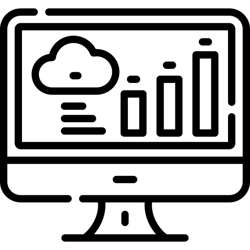 Statistics business and finance seo graphic icon