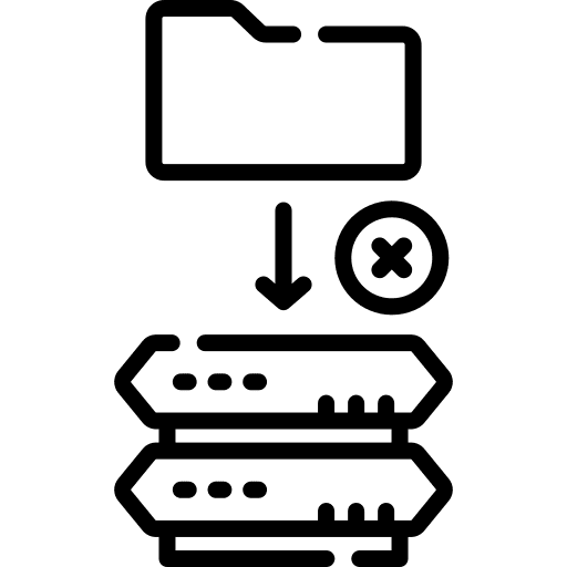 Block server storage document icon Block server storage document icon