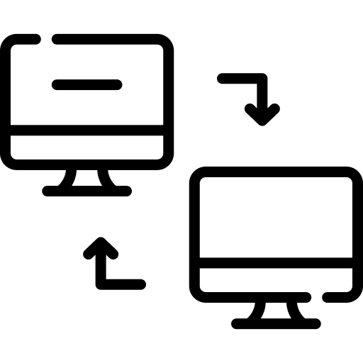 Data transfer data network connection icon Data transfer data network connection icon