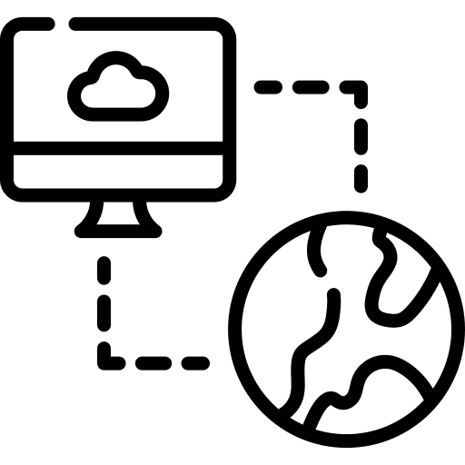 Internet seo and web technology global icon Internet seo and web technology global icon