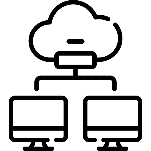 Cloud computing connection internet cloud computing icon Cloud computing connection internet cloud computing icon