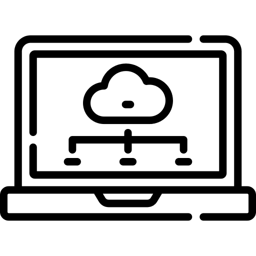 Laptop network technology seo and web icon Laptop network technology seo and web icon