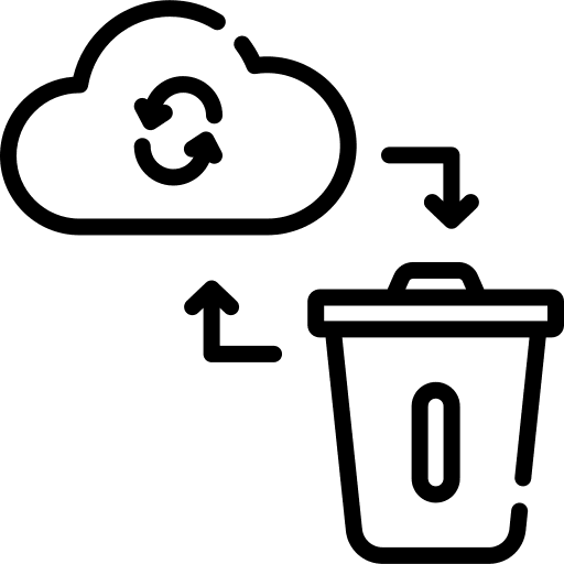 Recovery interface trash ui icon Recovery interface trash ui icon