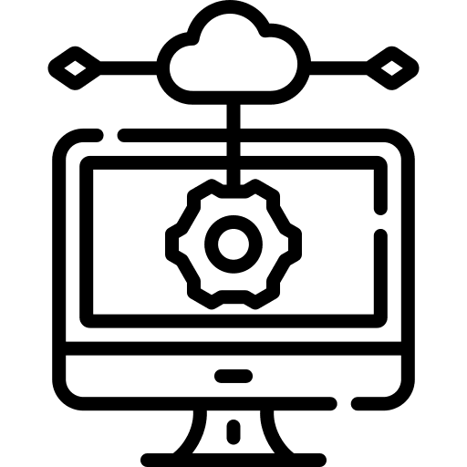 Settings technology gear networking icon Settings technology gear networking icon