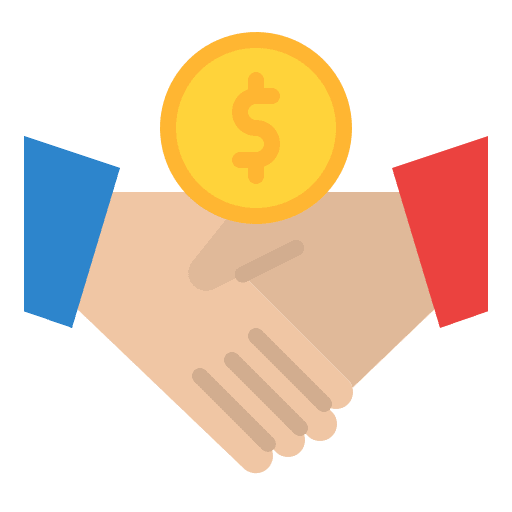 Business bank business and finance partnership handshake icon Business bank business and finance partnership handshake icon