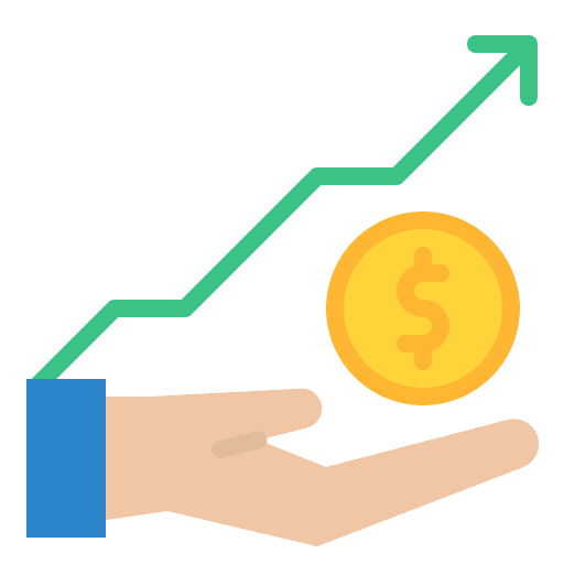 Investment financial profit money banking icon Investment financial profit money banking icon