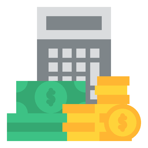 Budget dollar expense finance icon Budget dollar expense finance icon