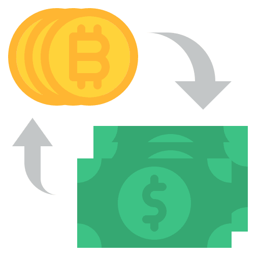 Money exchange banking bitcoin transfer icon Money exchange banking bitcoin transfer icon