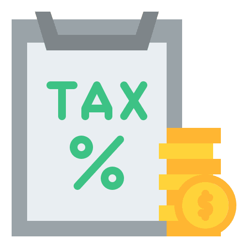 Tax accounting taxes banking icon Tax accounting taxes banking icon