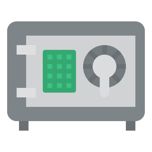 Safety box money bank security icon Safety box money bank security icon