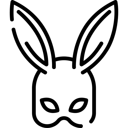 Mask costume party rabbit mask miscellaneous icon