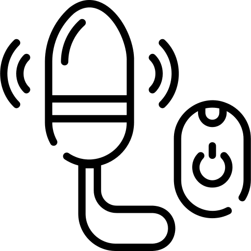 Vibrator toy erotic egg icon