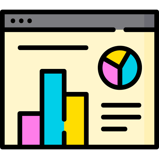 Web bar chart pie chart web design icon Web bar chart pie chart web design icon