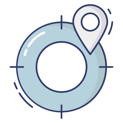 Map geography location orientation icon