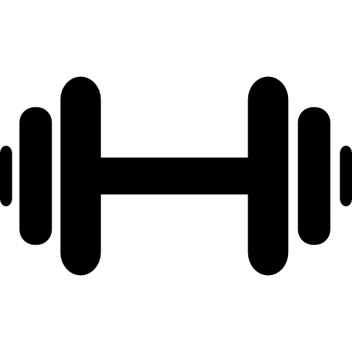 Dumbbell robust dumbbell crossfit icon