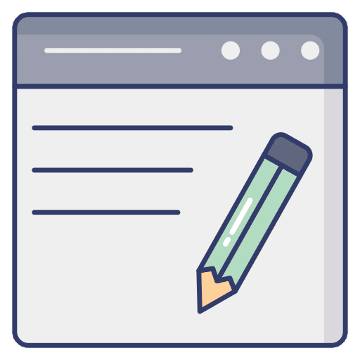 Web browser seo and web web browser pencil icon Web browser seo and web web browser pencil icon