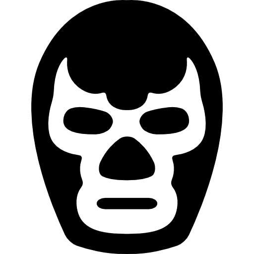 Fighter mask guy fawkes mask face sports icon