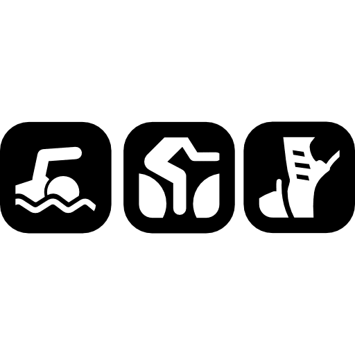 Individual triathlon multisports sport individual icon