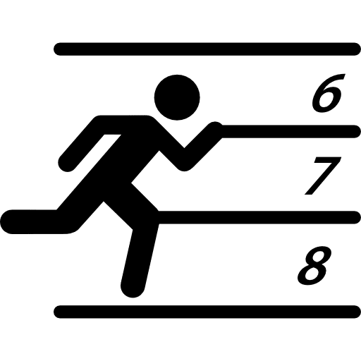 Runner silhouette runners sports icon