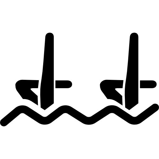 Synchronized swimming swimmers couple legs on water waves water sports couple swimming icon