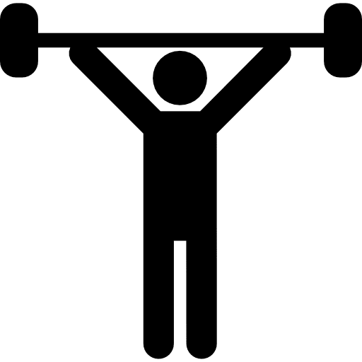 Weightlifting silhouette silhouette individual sports sports icon