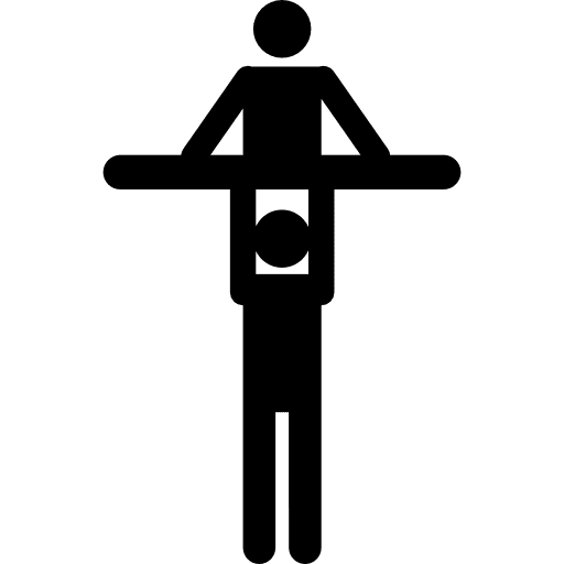 Extreme sport acrobats couple acrobat multisports persons icon