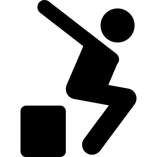 Parkour silhouette of extreme sport multisports sports parkour icon