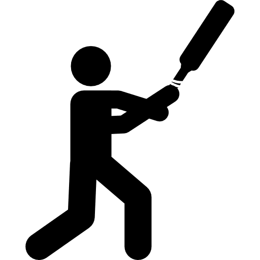 Criquet silhouette multisports ball sports sportive icon