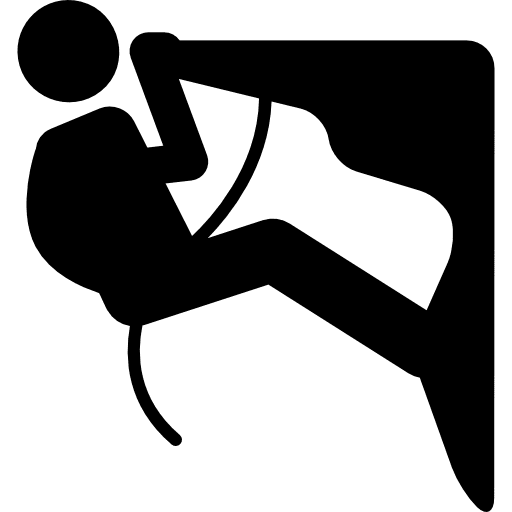 Climbing silhouette silhouettes multisports silhouette icon
