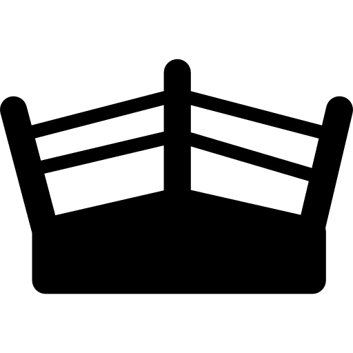 Fight ring box multisports fight icon