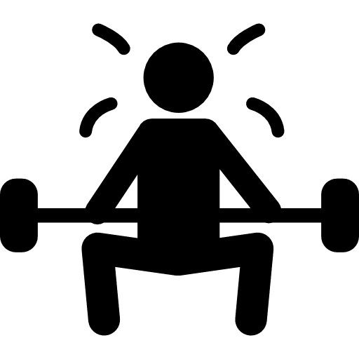 Paralympic weightlifting sportive weightlifting silhouettes icon