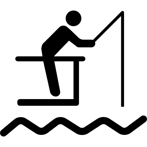 Fisher fishing fisher sports fishing icon