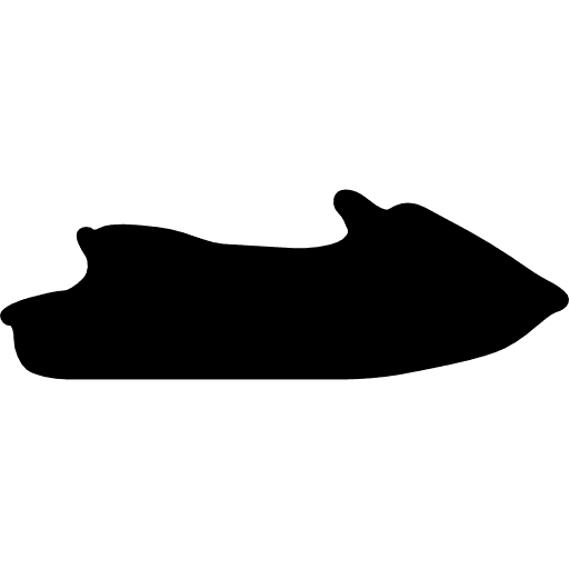 Jet boating side view black silhouette motor motor sports jet boating icon