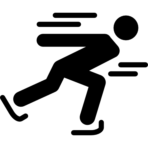 Speed skiing silhouette adventure sports sports icon